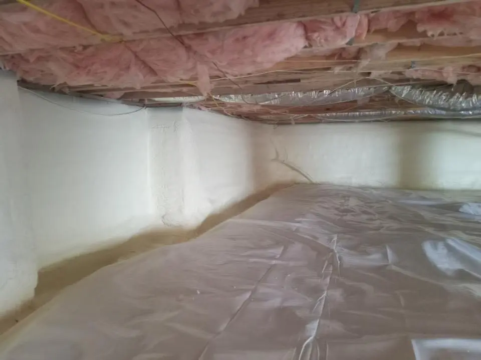 Crawl space encapsulation with closed-cell spray foam for Roof Maintenance in Englewood